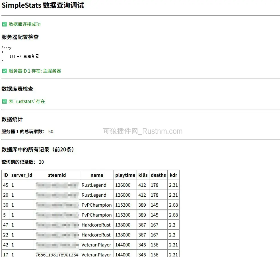 图片[3]-RustPaiHWeb – 腐蚀前哨版排行模版 v1.1.2-Rust可狼插件网 | Rustnm - Rust插件网